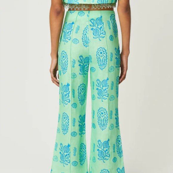 RHODE Linen Sam Pant Clover Block - Picture 2 of 8